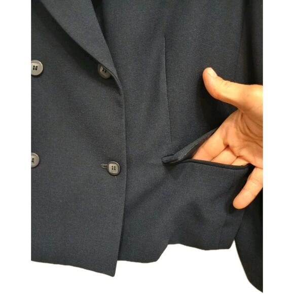 Worthington Blazer Power Jacket 14P Black Business Career Office Workwear Luxury - Picture 4 of 16